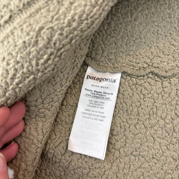 Patagonia Quarter Zip Pullover Sweater Sherpa Los Gatos Size Small - Picture 6 of 9